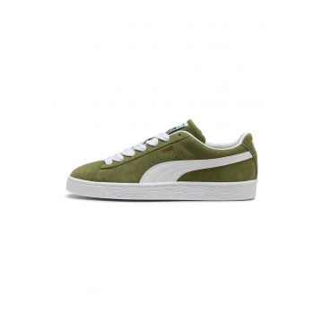 Pantofi sport Classic de piele intoarsa cu garnituri de piele ecologica - Alb/Verde masliniu