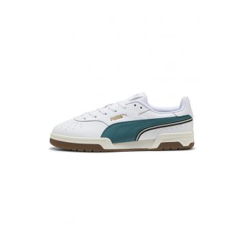 Pantofi sport Court Premier de piele - Alb optic/Verde persan
