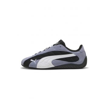 Pantofi sport Speedcat de piele - Alb/Negru/Albastru stins