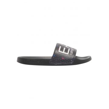 Papuci  EA7 Logo slides 61222 - Negru