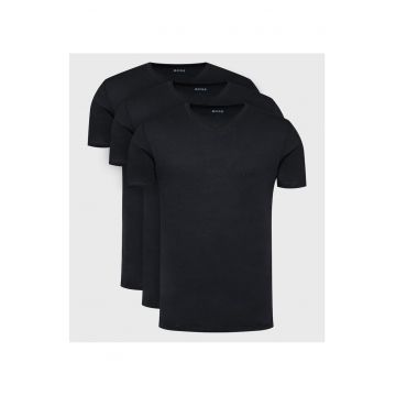 Set tricouri barbatesti  negru - 2 bucati - bumbac -