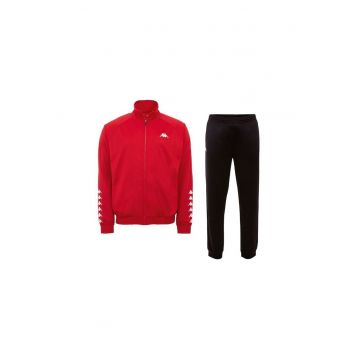 Trening  Till - rosu/negru - hanorac cu fermoar - pantaloni largi - poliester