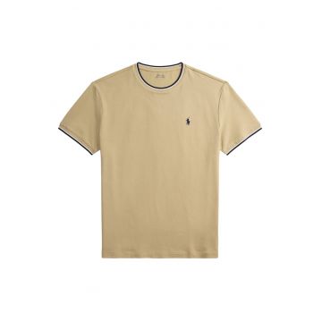 Tricou Barbati -  Bumbac - Bej Simplu