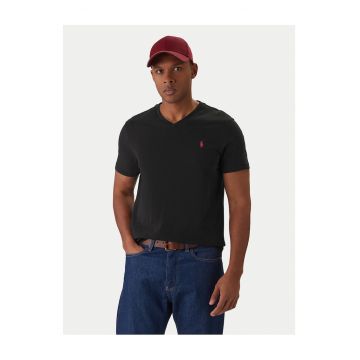 Tricou barbati -  bumbac - negru - stil clasic