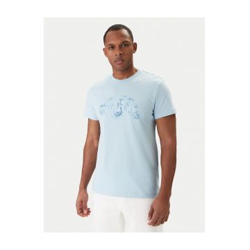 Tricou barbati  din bumbac - Albastru