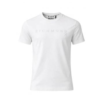 Tricou barbati  T-SHIRT SILKOM - Bumbac - Alb - Alb