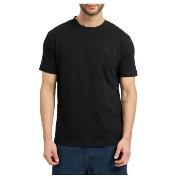 Tricou barbati  T-SHIRT SILKOM - Bumbac - Negru - Negru
