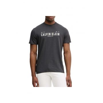 Tricou  SS 30S WHSL CALVIN COLL WORD GRA-LV14RE817G-8MN