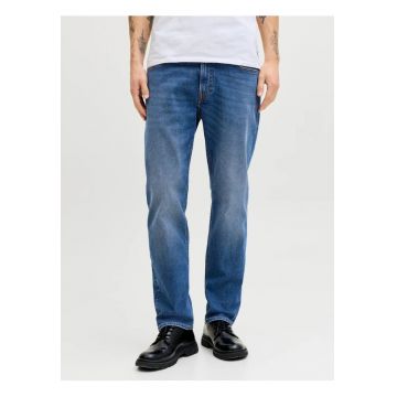 Blugi barbati CLARK - cu talie medie si croiala Regular fit - Albastru - W38 L32