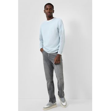 Blugi slim fit cu aspect decolorat