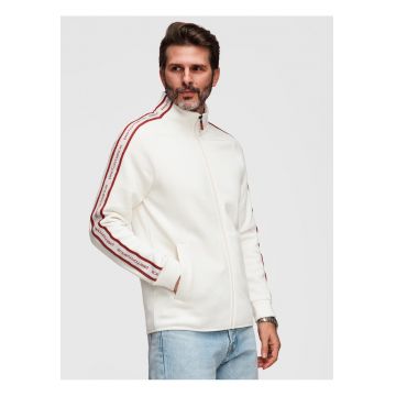 Bluza Barbati Sport - Bumbac si Poliester - Croiala Regular - Alb