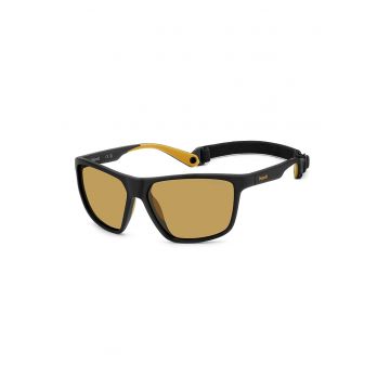 Ochelari de soare cu lentile polarizate - Negru/Galben mustar