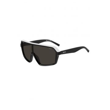Ochelari de soare shield cu logo - Alb/Negru