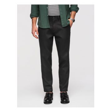 Pantaloni barbati Slim Fit Twill cu Elastan Pantaloni Casual Eleganti - Negru