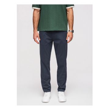 Pantaloni Chino Barbati Bumbac Elastic Croiala Regular - Bleumarin