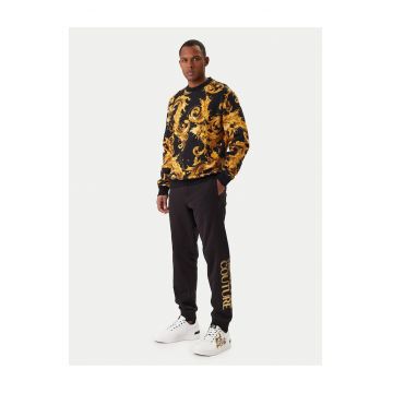 Pantaloni de trening barbati -  bumbac - negru