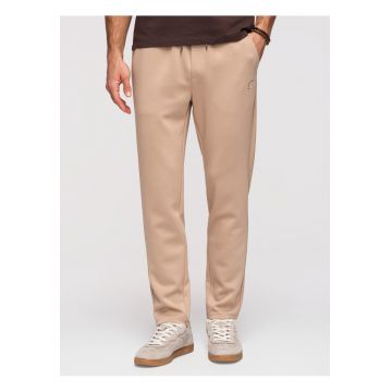 Pantaloni Regular Fit Bumbac Elastic Pantaloni Casual de Barbati - Bej