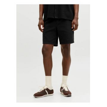 Pantaloni scurti barbati - Jaiden Waffle Resort Short - Negru
