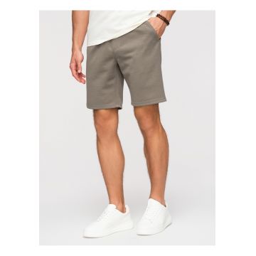 Pantaloni scurti barbati - regular fit - material tricotat - ajustabili cu snur