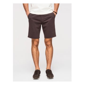 Pantaloni scurti barbati - regular fit - material tricotat - ajustabili cu snur
