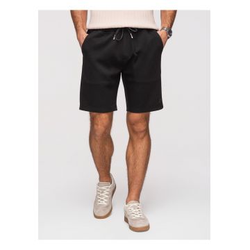 Pantaloni scurti barbati - regular fit - material tricotat - ajustabili cu snur