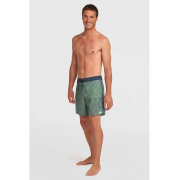 Pantaloni scurti cu talie ajustabila si model - Verde feriga