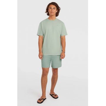 Pantaloni scurti de baie cu talie elastica cu snur - Verde pal