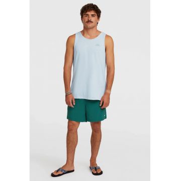 Pantaloni scurti de baie cu talie elastica cu snur - Verde persan