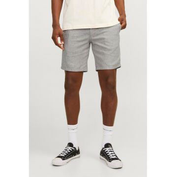 Pantaloni scurti regular fit din amestec de in Dave - Grej
