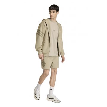 Pantaloni scurti relaxed fit din amestec de bumbac - Bej