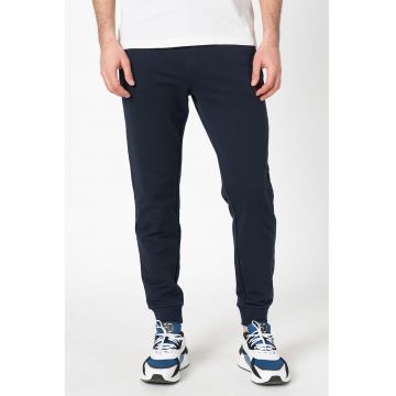 Pantaloni sport de bumbac cu snur de ajustare Gordon - Bleumarin