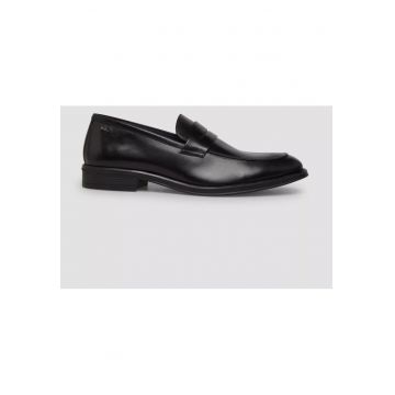 Pantofi loafer din piele naturala - Negru - Negru
