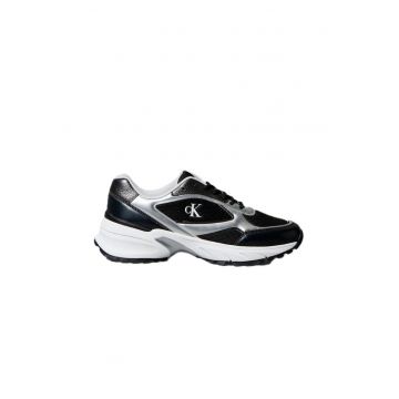 Pantofi sport barbati  HIKE RUNNER LACEUP MESH MIX dwqfqMET - Piele ecologica - Negru - Negru