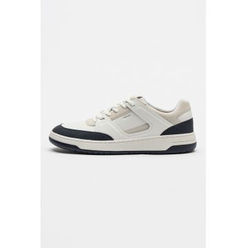 Pantofi sport Sedral Court din piele - Alb/Bleumarin