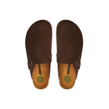 Papuci barbati -  788100 - Piele naturala - Maro
