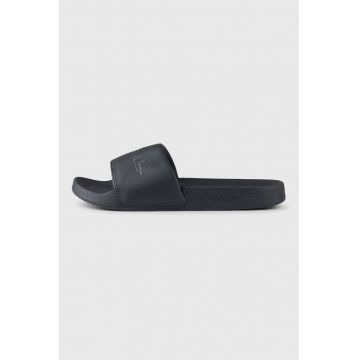 Papuci cu logo - Negru