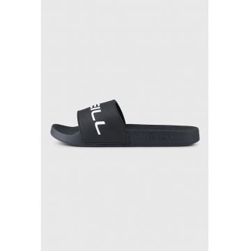 Papuci cu logo - Negru