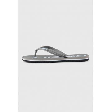 Papuci flip-flop cu logo - Gri deschis