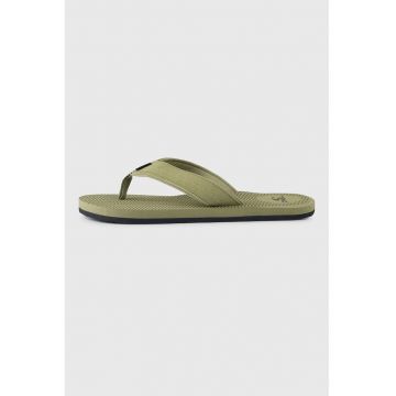 Papuci flip-flop cu logo - Verde masliniu