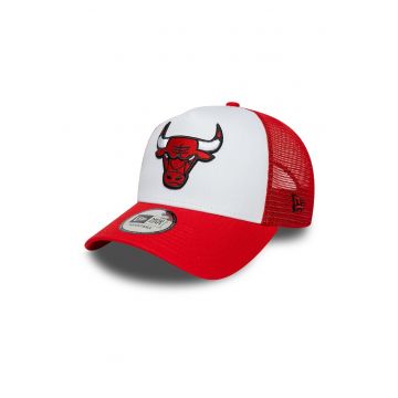 Sapca cu broderie si logo Chicago Bulls - Rosu/Alb
