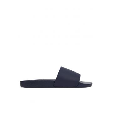Slapi barbati -  albastru - material sintetic -