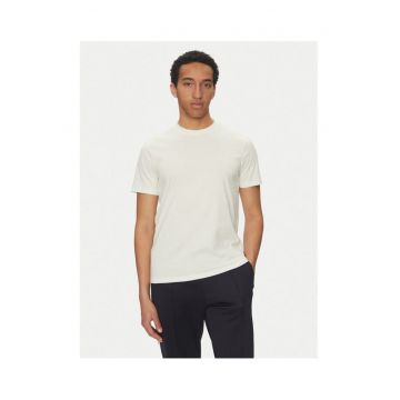 Tricou barbat  alb - material bumbac