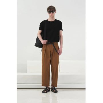 Tricou barbati -  simplu - negru - bumbac