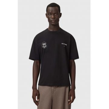 Tricou cu imprimeu grafic Spinner - Negru