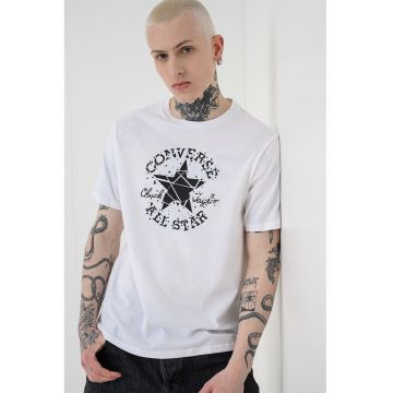 Tricou cu imprimeu logo Broken Glass - Alb/Negru