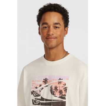 Tricou de bumbac cu imprimeu - Alb