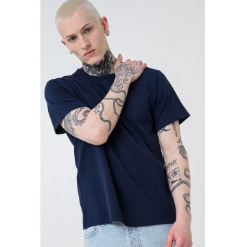 Tricou din bumbac Essential - Bleumarin