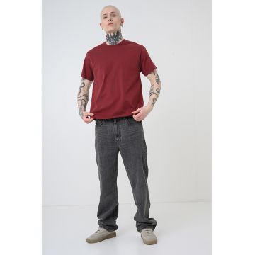 Tricou din bumbac Essential - Visiniu