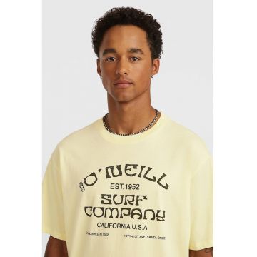 Tricou lejer cu imprimeu logo Muir - Galben pal