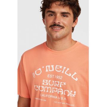 Tricou lejer cu imprimeu logo Muir - Roz somon